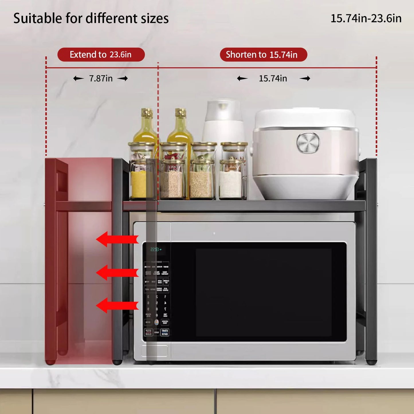 Expandable Microwave Shelf Organizer™