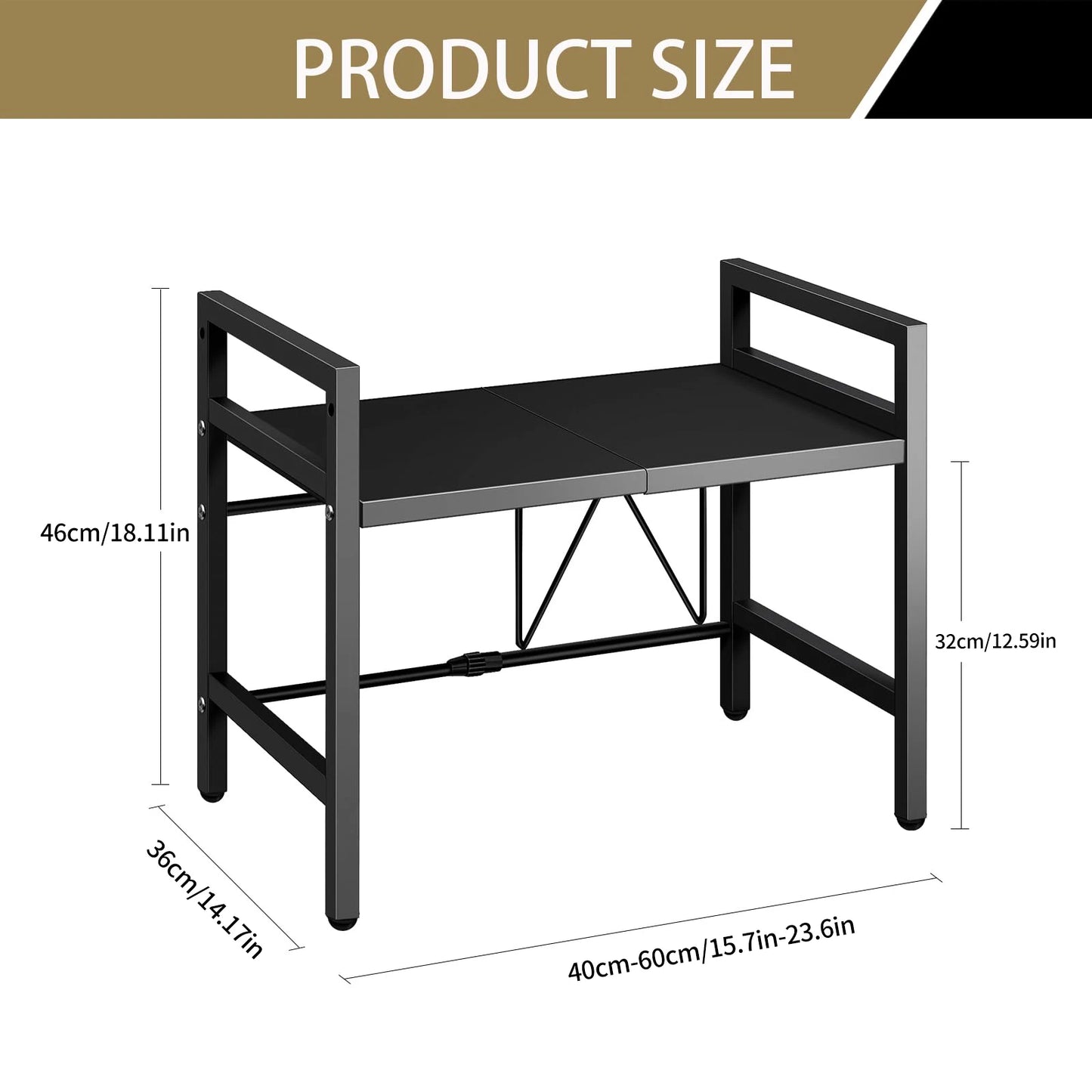 Expandable Microwave Shelf Organizer™