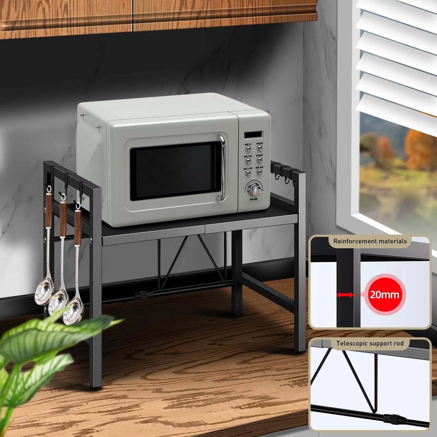 Expandable Microwave Shelf Organizer™